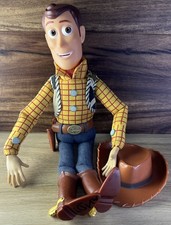 Disney Pixar Toy Story Woody Talking Doll Pull String w/ Hat  Name On Boot 15"