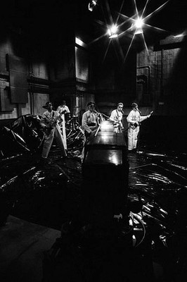SNL Devo during the musical performance of 'Satisfaction' skit o- TV Old Photo