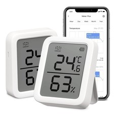 Thermometer Hygrometer, Bluetooth Indoor Humidity Meter and Temperature Senso...