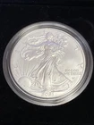 2021 W American Eagle One Ounce Silver Uncirculated Burnished Coin BOX COA 21EGN