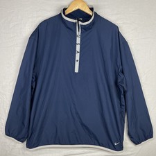 Nike Olympic Jacket Mens XL Navy Team USA Running Windbreaker Half Zip Vintage