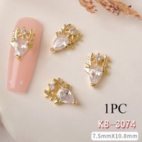 Nagel-Charms Schmuck Weihnachtsdesign Zirkon Schneeflocke Nagelkunst-ZubehöR⁂ ▽