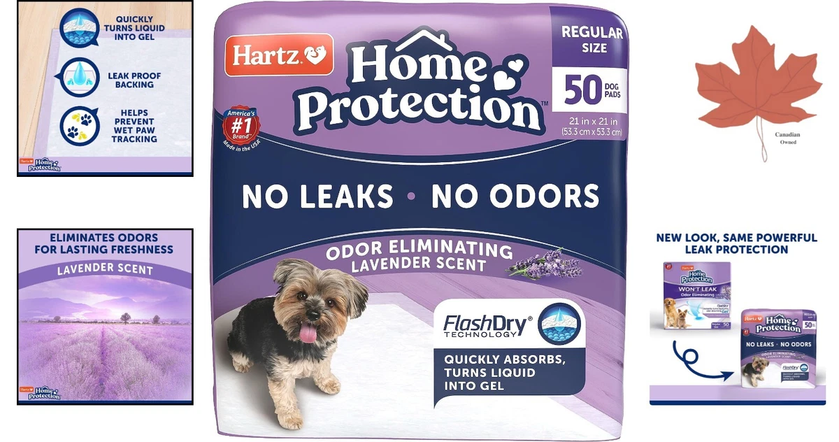 Super Ultra Absorbent Odor Eliminating Dog Pads Lavender Scent