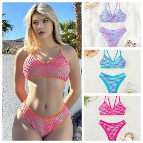 Women Ladies Push Up Bra Sexy Bikini Set Shorts Swimsuit Swimwear Bathing Suit - 第 1/18 張圖片