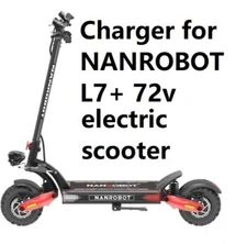 🔥5a fast battery Charger for NANROBOT  Ls7+ 72V Electric  Scooter XMT