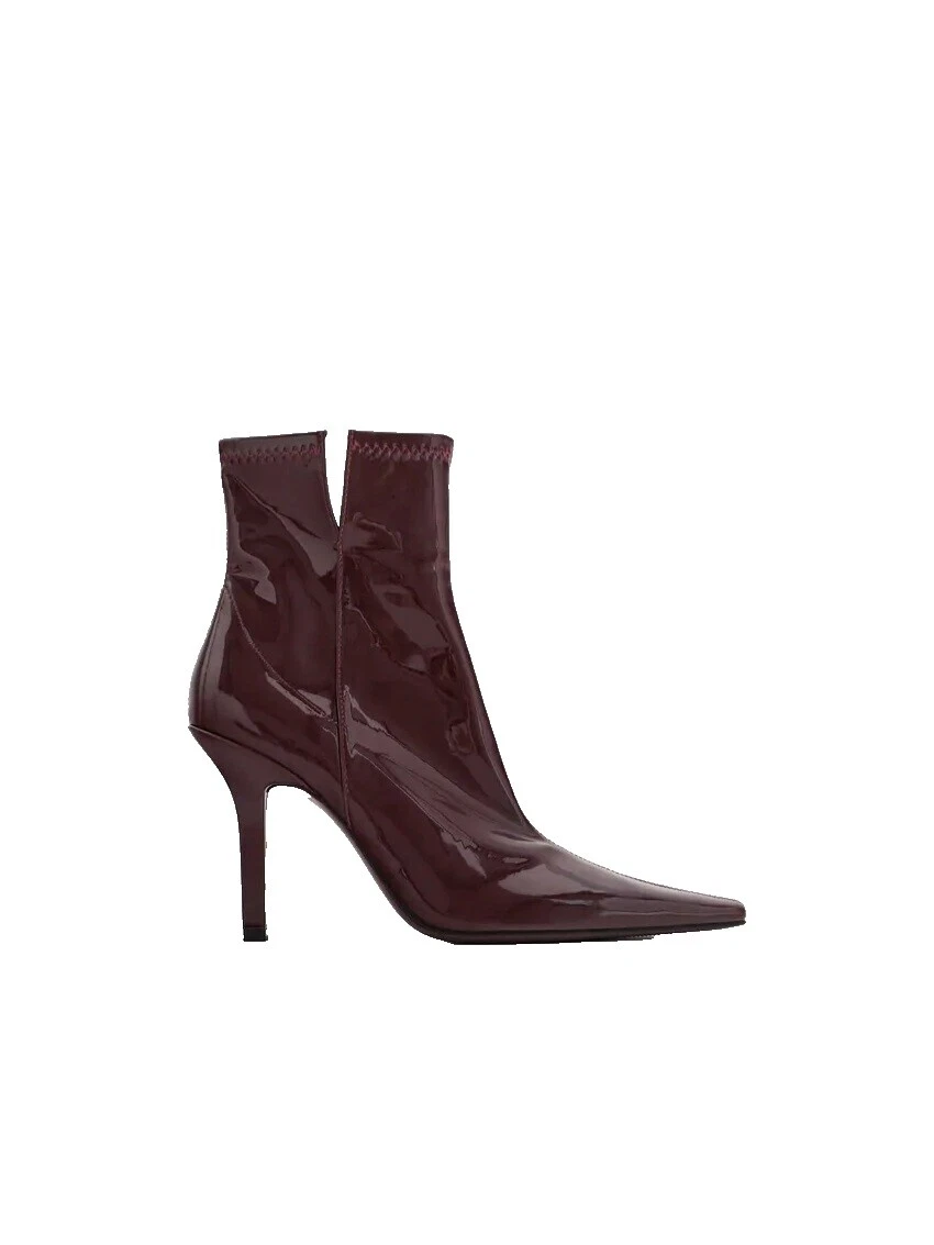 Botas de Cuero Charol Zara para Mujeres