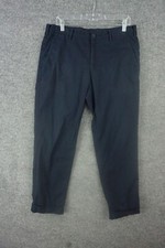 UNIQLO Pants Mens Blue Size 33 Flat Front Straight Cuffed Leg Pockets