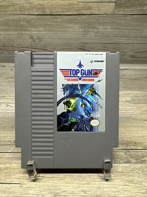 VINTAGE Top Gun Second Mission NES Nintendo Game Authentic Cartridge Original