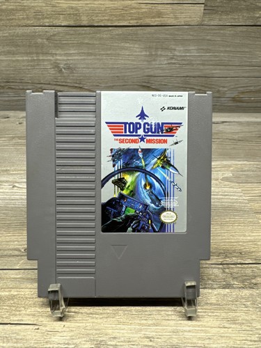 VINTAGE Top Gun Second Mission NES Nintendo Game Authentic Cartridge Original