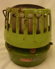 VINTAGE COLEMAN USA CATALYTIC HEATER MODEL 513A WHITE GAS 3000-5000 BTU