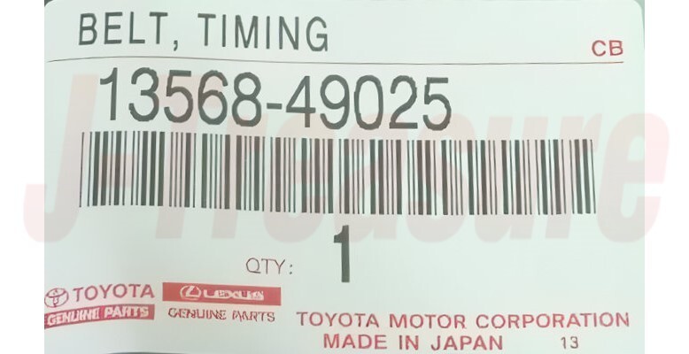 たけじゅん TOYOTA CHASER JZX100 JZX90 Genuine Timing Belt 13568-49025 OEM RHD