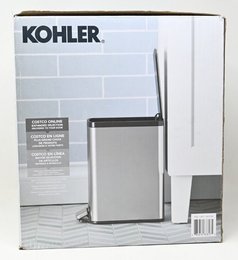 Kohler Stainless Steel Step Trash Can 6L 2 PACK 885612878175 eBay
