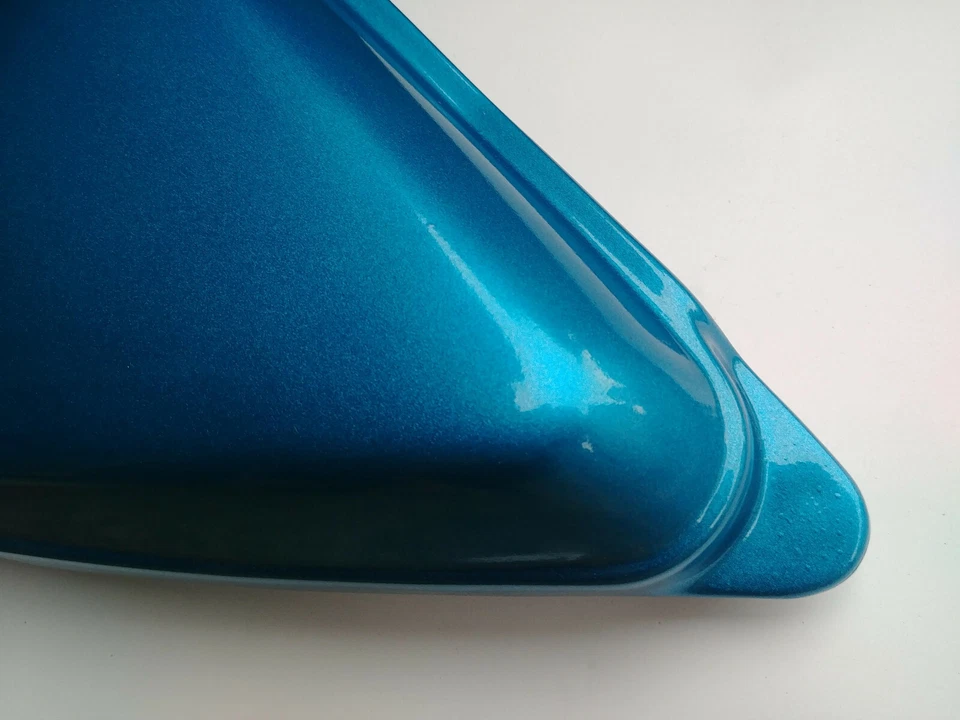 Nuevo cuadro lateral izquierdo HONDA CB125S 1971 CB100 CL100S CL100 1970-1971 cubierta azul LH Foto 3 de 4