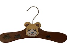 Kidorable Teddy Bear Wooden Painted Clothes Coat Hanger Nursery Kids Closet