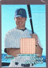 DOUG DEVORE 2002 BOWMAN'S BEST ROOKIE GAME USED BASEBALL BAT DIAMONDBACKS $12