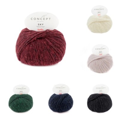 Katia Concept Wolle Sky ''Paillettes'' 50g Wolle Alpaca