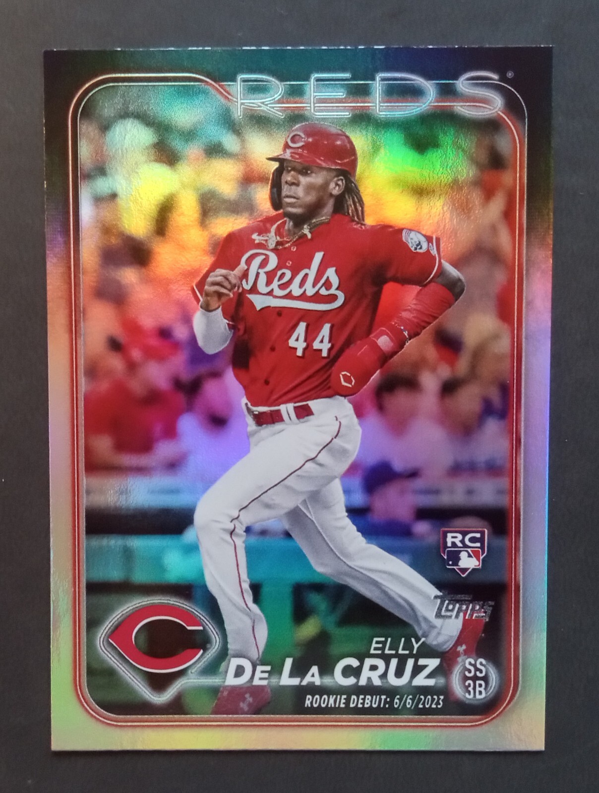 2024 Topps Update Elly De La Cruz RC Debut Rainbow Foil #US350 Mint Rookie