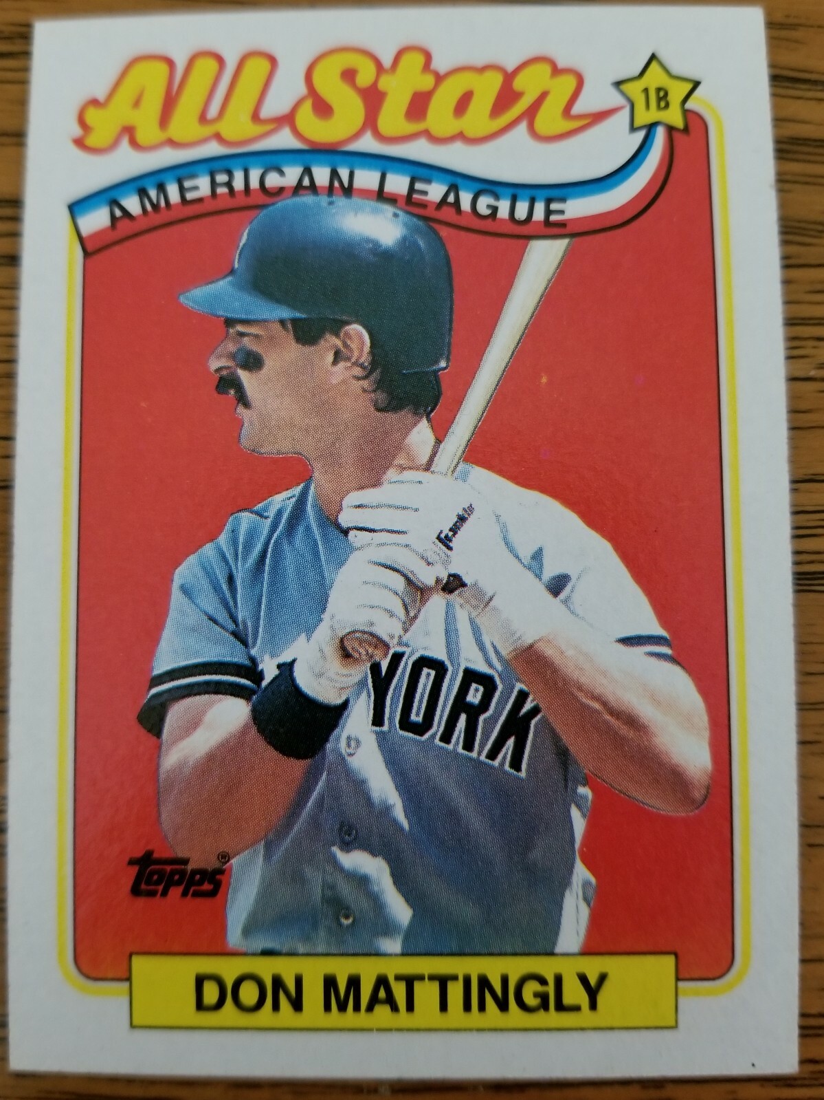 DON MATTINGLY 1989 Topps American League All Star Baseball Card 397 MT
