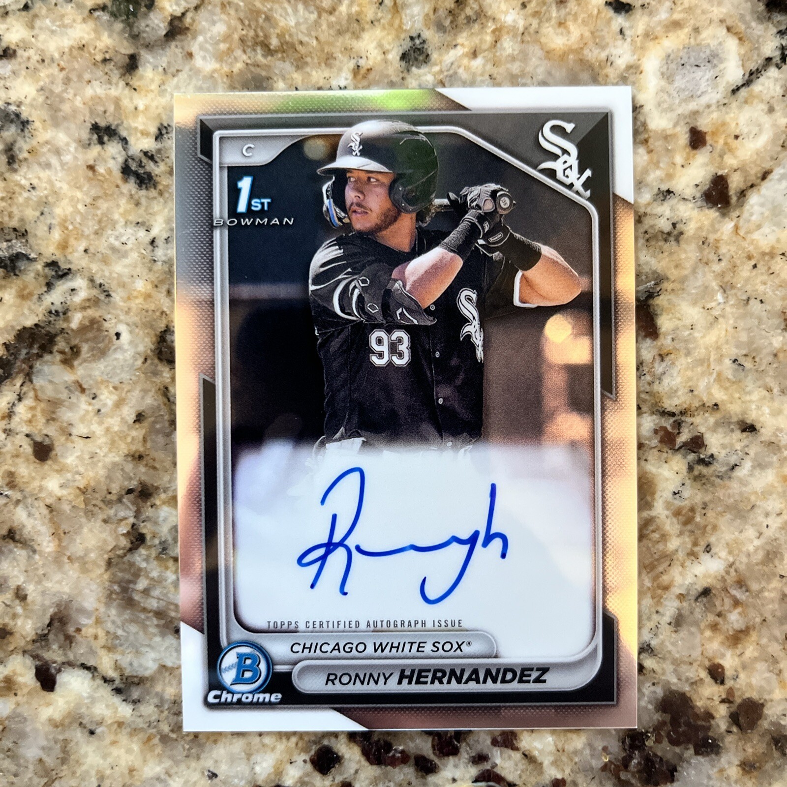 2024 Bowman Chrome Ronny Hernandez 1st Prospect Auto #CPA-RHE White Sox
