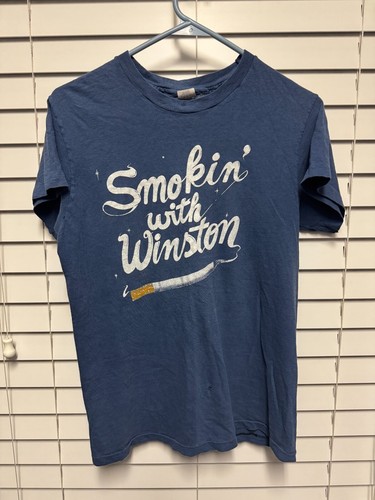Vintage WINSTON 1960s 'Smokin with Winston' Womens t-shirt Medium Rare