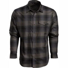 NEW Vortex Optics Black Plaid Men's Trail Call Tech Shirt Sz Medium