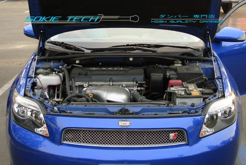 Black Strut Hood Shock Stainless Steel Damper Kit fits 2004-2010 Scion tC MK1