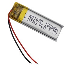 3.7V 120mAh 0.444Wh Polymer Li Battery For Headset Pen Glasses Bluetooth 401030