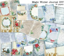 Magic Winter Journal DIY Kit - Junk Journal, Journal, Smash Book -EZ- 7128