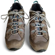 Oboz B-DRY Women's Low Hiking Shoes, Brown Blue, Size 9.5