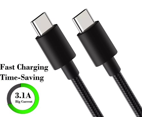 USB Type C to Type C Cable USB C Fast Charger Lead For iPhone 15 Plus Pro Max - Picture 3 of 26