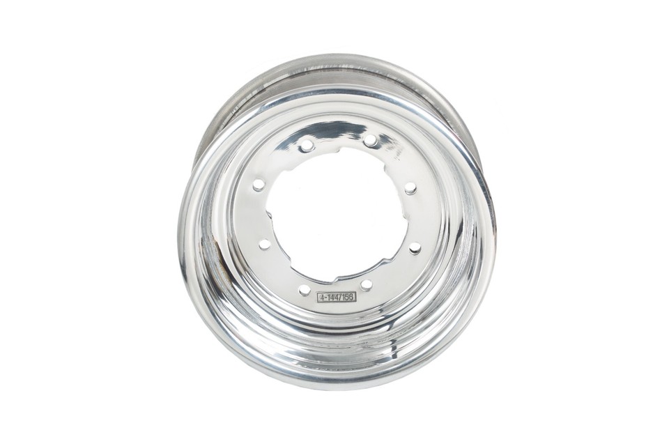TRX 450R 400EX Front Rear Wheels 10x5 9x8 Alba Racing Polish Rolled Lip ...