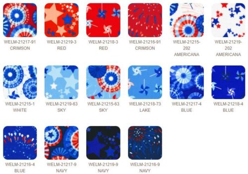 Ten-Square Wishwell Spangled Patriotic America Layer Cake Fabric Precuts M531.31 - Picture 2 of 2