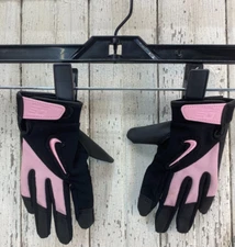 Nike Cycle Gloves Girl Youth Black Pink Small RN56323 6 Inches