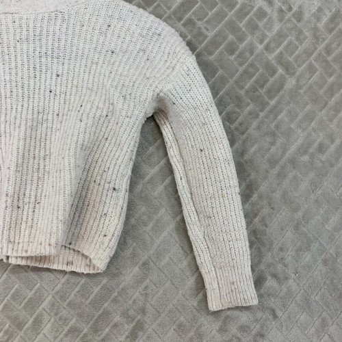 Old Navy Girls 6 Cardigan Sweater Cream White Knit Button Front Pockets - Picture 14 of 14