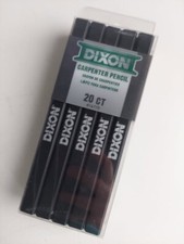 Dixon Carpenter Pencil 20CT 416770 9/16" x 7" Med Lead Non-Toxic Black Brand New