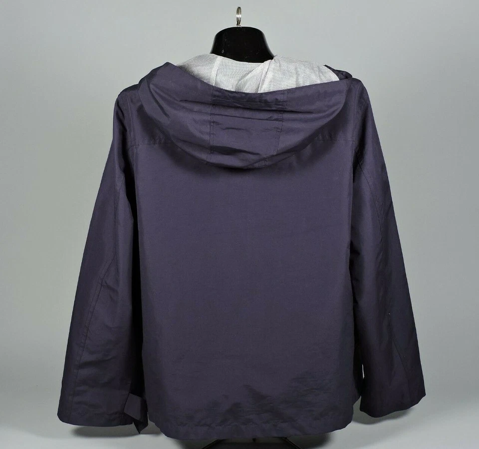 Женская куртка с капюшоном GAP - темно-синий - легкий - размер L - Изображение 3 из 4