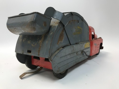 1950's Structo Toys City of Toyland No. 7 Pressed Metal Utility Garbage Truck - Picture 5 of 10