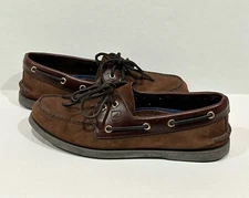 Sperry Top Sider 2 Eye Authentic Original Boat Shoe 195412 Brown Men’s Size 9.5