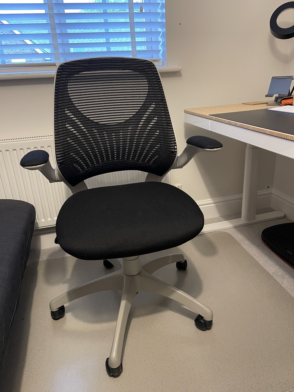 John Lewis Hinton Office Chair in black & grey very good used