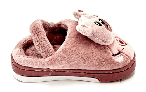 Kids House Shoes Faux Fur Slippers Pink - Picture 2 of 3