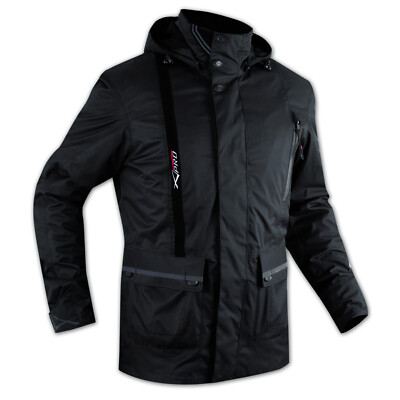 Motorcycle Scooter Jacket Jacket Removable Lining Waterproof Fabric Black