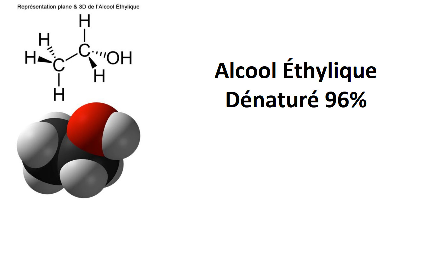 Alcool ménager 96° éthylique dénaturé 5 L pour éliminer les colles et graisses cuites