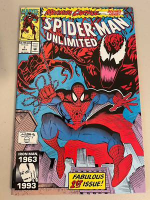 SPIDER MAN UNLIMITED 1 MAXIMUM CARNAGE 1ST APP SHRIEK MARVEL