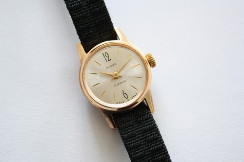 SLAVA VINTAGE Ladies watch- Goldplated - Picture 2 of 7