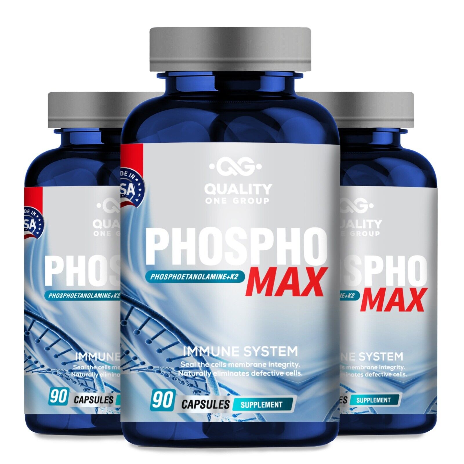 PHOSPHOMAX Unique Blend of Phosphoethanolamine to Boost Your Immune System-  Natural Fosfoetalonamina, 26 Years of Researched Formulation