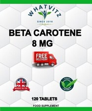 BETA CAROTENE 8 MG EYE,SKIN CARE ,SYSTEM TANNING TABLETS  120 TABLETS