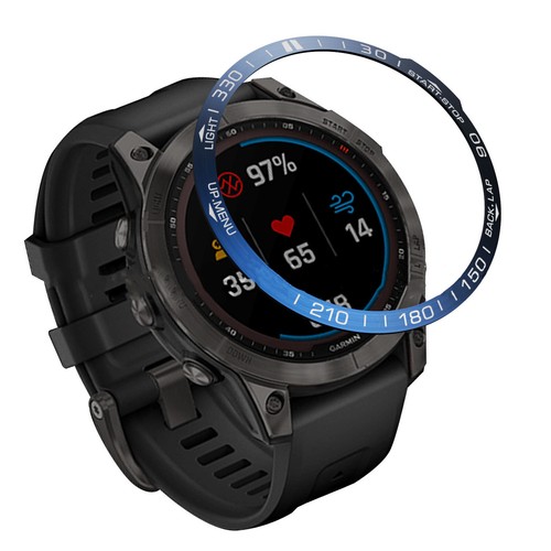 Inserto lunetta in metallo per smartwatch Garmin Fenix 7 7X copertura anello di protezione - Foto 6 di 15