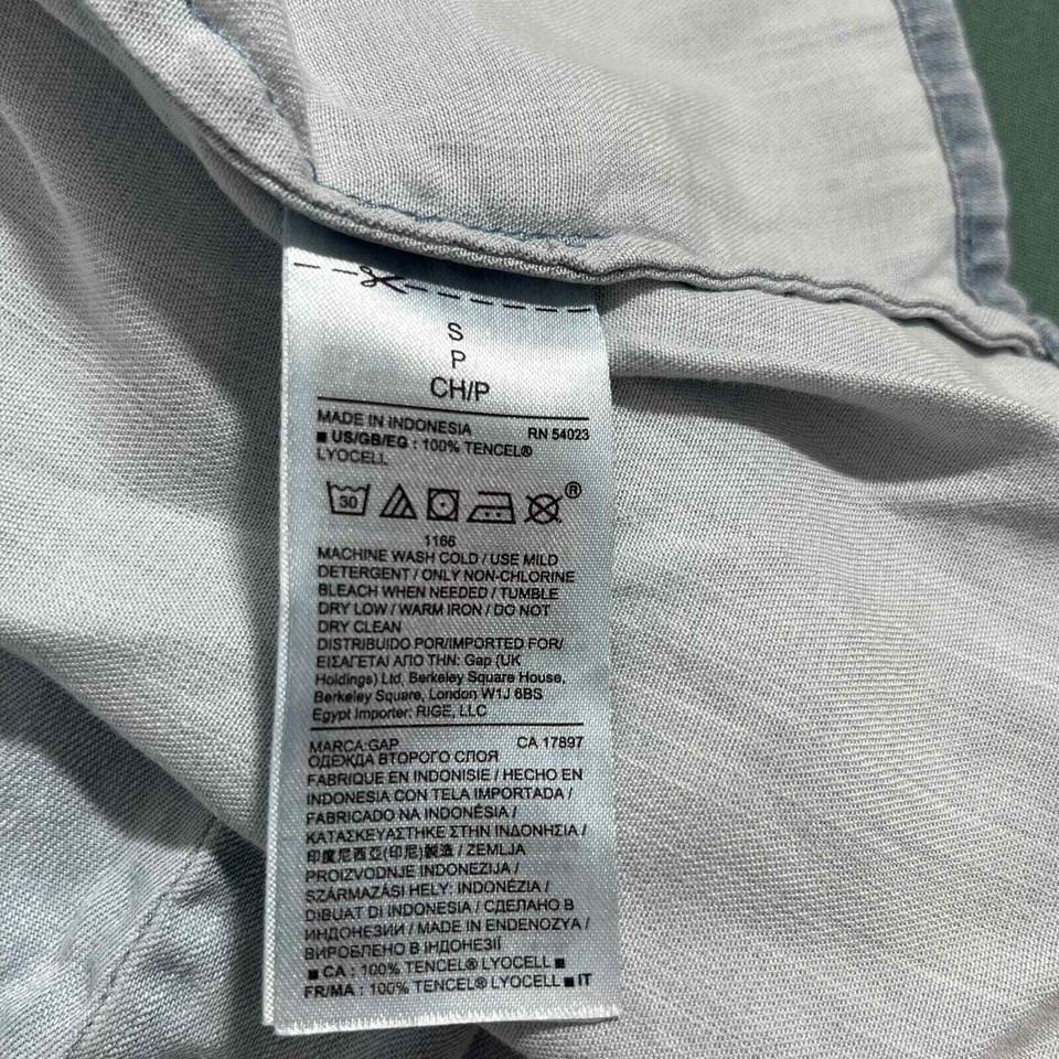 Gap Tank Dress Womens Size Small Blue Sleeveless HiLow VNeck Pockets