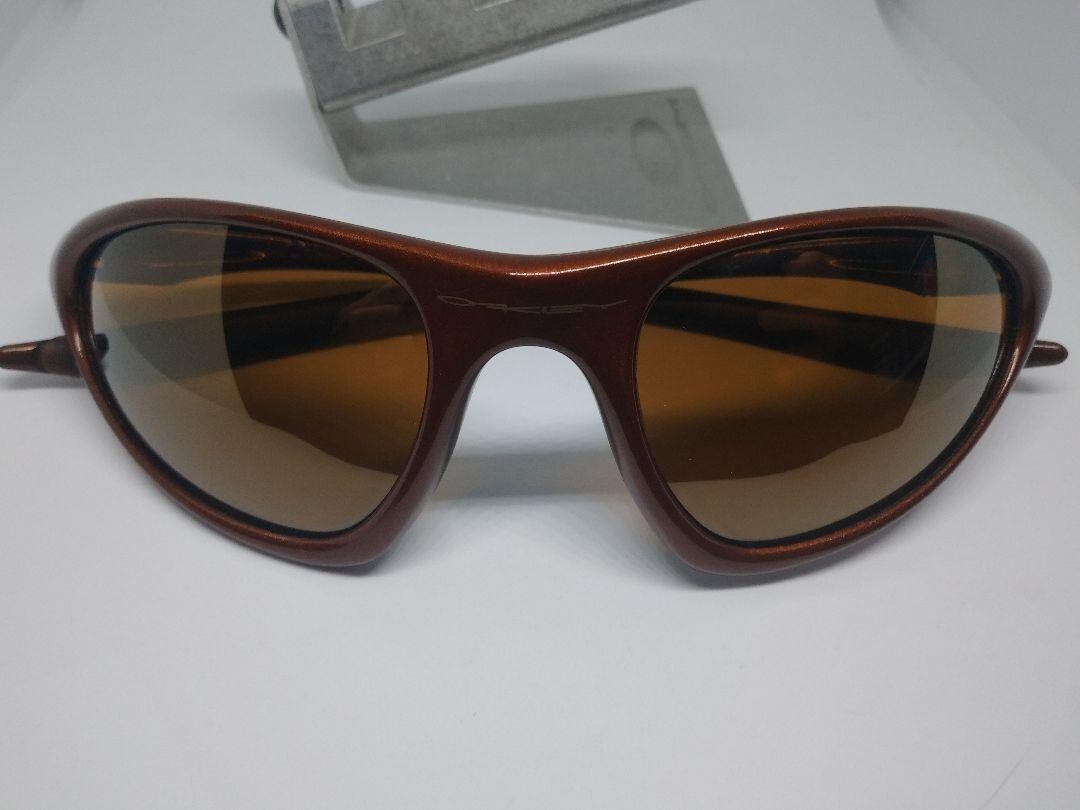 Oakley Top Coat Gold Iridium Corten Sunglasses with Microbag | eBay