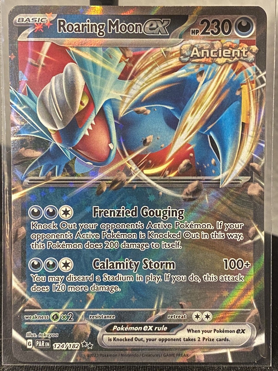 Pokémon TCG Roaring Moon ex Paradox Rift 124/182 NM/M | eBay